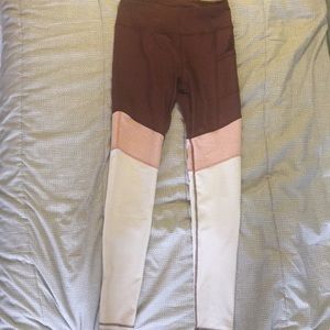 Multi color leggings with pockets